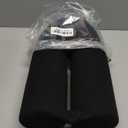 Dot&Dot Twist Memory Foam Travel Pillow for Airplanes - Travel Neck Pillow for Sleeping - Airplane Pillow for Neck Support, Chin, Lumbar and Leg - Adjustable, Bendable Neck Roll Pillow (Onyx)