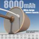 New Cordless Table/Desk Lamp, 8000mAh Rechargeable Battery Operated,Double Luminescence Dimming for Restaurant/Bedroom/Bars/Outdoor Party/Camping/Coffee Shop Night Light (Dark & Light Brown 1PACK)