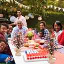 Fall Table Decoration Autumn Maple Leaves Tabletop Ornament Centerpiece for Farmhouse Kitchen Home Celebration Party Decor (2, 4th of July)