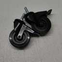 2 Pack 74064 Wheels for Pit Boss Replacement Wheels, 3" Locking Caster Wheels for Pit Boss Replacement Parts Navigator 1150 850, Austin XL, Pro Series