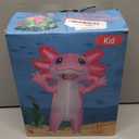 Stegosaurus Inflatable Axolotl Costume for Kids Halloween Kid Blow Up Costume Deluxe Pink Costumes for Girls Boys Cosplay Party
