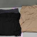 3 Pack Women's Lounge Joggers High Waist Yoga Pants Athletic Workout Pajama Comfy Tapered Sweatpants with Pockets (XX-Large, Black, Charcoal Gray, Khaki)