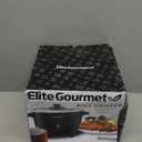 Elite Gourmet ERC003B Electric Rice Cooker with Automatic Keep Warm Makes Soups, Stews, Grains, Hot Cereals, 6 Cups Cooked (3 Cups Uncooked), Black