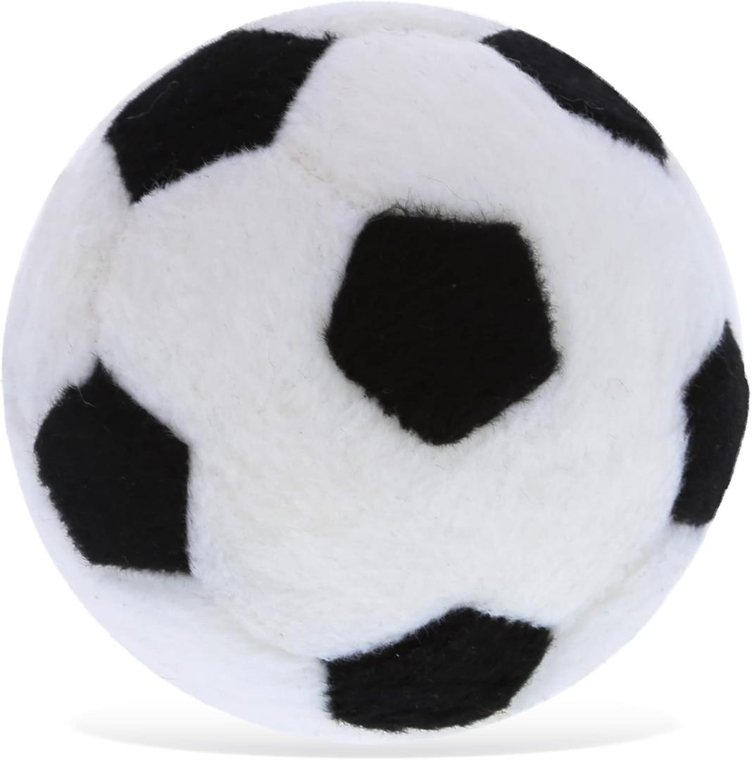DolliBu Sport Plush Ball - Small Stuffed Sports Balls for Kids, Cute Squishy Soft Ball Toys for Throwing, Playing Catch, Playtime Plush Balls for Bedroom Decor - 3 Inch Soccer Ball