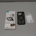 ESR for iPhone 16 Pro Case with Stand, Camera Control Button Compatible with MagSafe, Full-Body Military-Grade Drop Proof Case with Built-in 9H+ Tempered Glass Screen Protector, Frosted Black