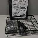 GAOKASE Dish Drying Rack, Compact Dish Racks for Kitchen Counter with Sponge Rack, Space-Saving Dish Drainer Drying Rack with Drainboard, Utensil Holder and and Automatic Drainage Drainboard, Black