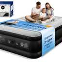 Queen Air Mattress with Built-in Pump, Heavy-Duty 800 lbs Support, 48-Hour Leak-Tested, Upgraded 3-Layer Protection PVC, 3 Min Fast Inflation, Portable Air Bed for Home, Guest & Camping