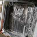 Feonase Dining Chairs Set of 6, Modern Kitchen Chairs with Ergonomic Backrest, MDF Board and Metal Legs, Dinner Chairs for Dining Room, Kitchen and Living Room, Easy Assembly, Black