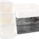 Cosmetic Display Case, Makeup Storage Box, Multi Compartment Skincare Storage Box, Large Capacity Skincare Organizer