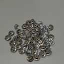 50Pcs Crystal Upholstery Buttons, Diameter 0.79Inch Rhinestone Crystal Round Buttons, with Metal Loop, for Sewing Sofa, Bed Headboard Upholstery Button, DIY Crafts Decoration