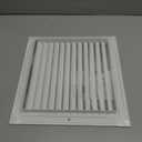 HVAC Premium 10'' X 10'' Aluminum Return Grille - Easy Air Flow - Linear Bar Grilles [Outer Dimensions: 11.875 X 11.875]