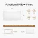 Acanva Polyester Decorative Rectangle Throw Pillow Inserts, Hypoallergenic Form Stuffer Cushion Sham Filler, 16x26, White, 1 Count (Pack of 1)