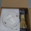 Matcha Whisk Set, 7 Pcs Matcha Kit, Premium Ceramic Matcha Set, Whisk and Bowl, Sifter, Cup Holder, Bamboo Scoop, Tea Plucking, Tea Towel, Matcha Lovers (White)