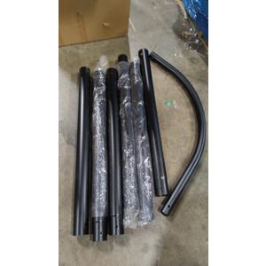 Black Metal Pipes 7Pcs 39,5" x 3"