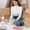 160 Pcs Packing Moving Foam Pouches & Sheets, 5 Sizes Cushion Foam Wrap Pouches with Fragile Stickers for Protect Dishes Cup Glasses Storage Supplies (7.8X7.8", 7.8X12", 12X12", 14X14", 16X16")