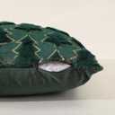 Christmas Pillow Covers 16x16 inch Set of 2,Christmas Pillows Tree Green Faux Fur Throw Pillow Covers,Winter Holiday Farmhouse Cushion Case Decoration for Sofa Couch