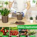 6/8/10 Inch Large Clear Nursery Pots with Drainage, 12 Pack Plastic Pots for Plants, Ideal Seedling Pots and Plant Pots for Vegetables, Orchids, Aloe, Indoor Outdoor Use (6 8 10 inch)
