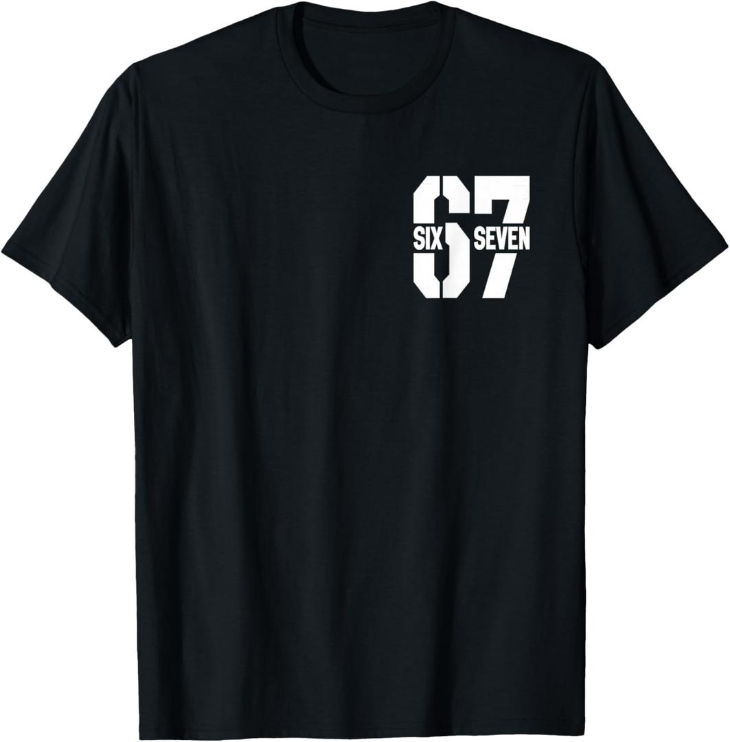 Classic 67 Meme - I Love SIX Seven T-Shirt, Small