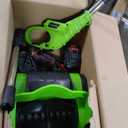 2026 New 13" Cordless Electric Snow Shovel Battery Powered, 48V 4.0 AH Battery Cordless Snow Blower with Battery and Charger, Electric Shovel for Snow Removal Cordless (Dual Battery) (green)