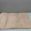 Yimobra Memory Foam Bath Mat, Super Soft Absorbent Bathroom Rug Non Slip, Quick Dry, Machine Washable Floor Carpet for Tub Shower, Home Decor Accessories, 24x17, Beige