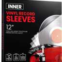 75 Pack Vinyl Inner Sleeves  12-inch Record Sleeve  1.18mil Thick Rice Paper Vinyl Record Storage Inner Sleeves