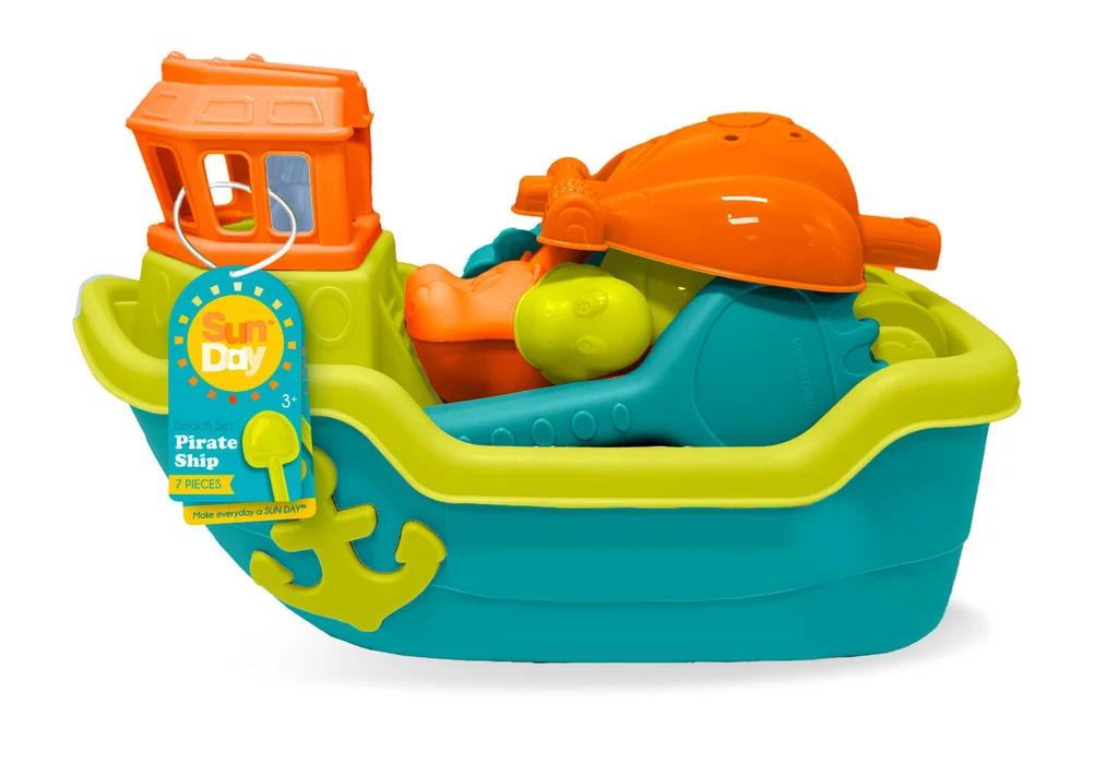 2 x  SUN DAY PIRATE SHIP BEACH TOY SET