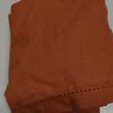 Blue Needles Set of 6 Hemstitch Linen Napkins 100% Cotton Rust Cloth Dinner Napkins 18x18 inches, Soft, Reusable, Absorbent, Washable, Ideal for Wedding Events, Parties & Everyday Use