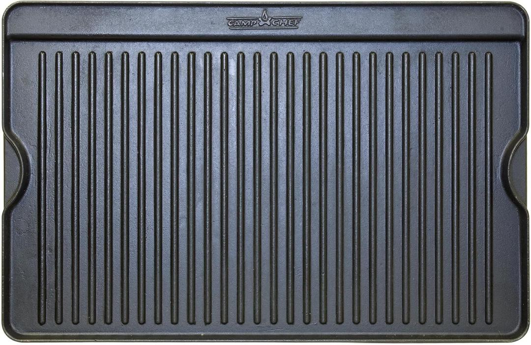Camp Chef Cast Iron Griddle - 16 x 24, Non-Stick Grill/Griddle Sides