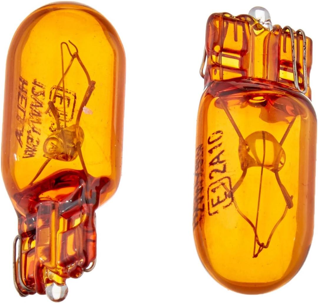 Hella 2827NATB Bulb 2827Na 12V 5W W2.1X9.5D Namber (2), Multi