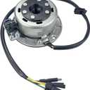 6 Coil 5 Wire Stator Magneto with Flywheel Rotor Kit for YX 140cc 150cc 160cc Pit Dirt Bike Copper Powersports Stators