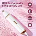 BLIBEE Nose Hair Trimmer for Women - 2-in-1 Painless Eyebrow & Facial Hair Trimmer for Women and Men, USB Rechargeable, Waterproof & Easy to Clean, Ear & Nose Groomer