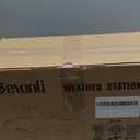 SA8 Home Weather Station with Rain Gauge and Wind Speed, Weather Stations Wireless Indoor Outdoor with Rain Gauge Outdoor, Forecast, Temperature, Humidity, Moon Phase, Alarm Clock(No WiFi)