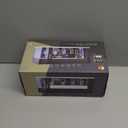 1/64 Scale Diecast Display Case for Hot Wheel Storage with LED Lights, Stackable Electric Garage with Voice Control, 3 Replaceable 3D Scenes Parking Lot Diorama for Model Cars (Black)