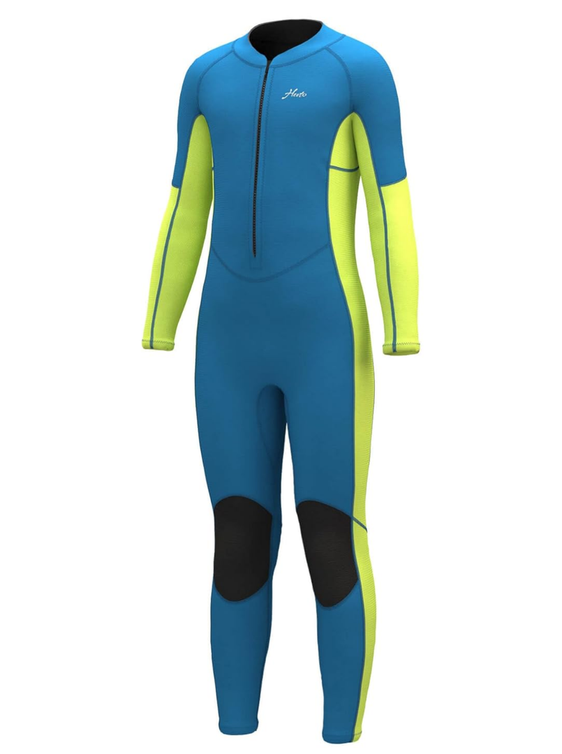 Hevto Kids Wetsuit for Boys Girls Toddler Youth 3/2mm Neoprene Full Wet Suits in Cold Water for Swimming Surfing Diving, 10 Slim