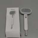 Aumuca Cat Brush for Shedding, Cat Brushes for Indoor Cats, Cat Brush for Long or Short Haired Cats, Cat Grooming Brush Cat Comb for Kitten Rabbit Massage Removes Loose Fur (White)