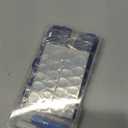 Short Press on Nails Almond Fake Nails, 240 Round Almond Press on Nail Short Full Cover Acrylic Presson Nail Tips Navy Blue Artificial False Fingernail Nail Glue Adhesive Tab for Women Kids