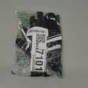 Youth Football Receiver Gloves - High Grip Kids Gloves (Small, Black)