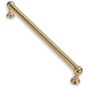 5 Pack Appliance Pull 12 Inch Solid Kitchen Cabinet Handles Brushed Brass Cabinet Pulls Gold Drawer Pulls Cabinet Hardware Kitchen Handles for Cabinets Cupboard Handles