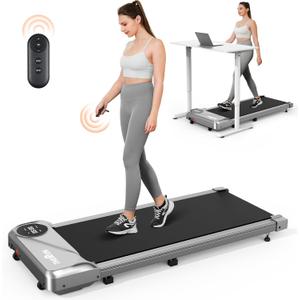 THERUN Walking Pad Treadmill Under Desk, Portable Mini Treadmill for Home/Office, Walking Pad Treadmill 2.5HP, Walking Jogging Machine with 265 lbs Weight Capacity Remote Control LED Display