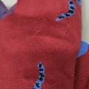 WDIRARA Women's Leopard Tiger Print Cardigan V Neck Long Sleeve Color Block Button Down Sweater Outwear (Medium, Purple and Blue)