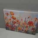 Colorful Flower Wall Art Poppy Flower Pictures Wall Decor for Bedroom Red Orange Floral Canvas Wall Art Abstract Spring Wildflower Painting Floral Prints for Living Room Bathroom Decorations 12x16"