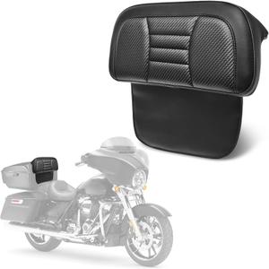 Goldfire Rear Trunk Backrest Pad Razor Chopped Backrest Pad Tour Pack Backrest Pad Fit for Harley Touring Models 2014-2025 Road King Street Glide Electra Glide, Black Woven