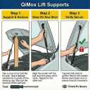 Qty (2) QiMox Hood Struts Lift Supports Shocks Compatible With 2004 2005 Acura TL