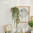 3 Pack Mini Artificial Hanging Greenary Fake Hanging Plants in Basket for Wall Living Room Decor Bathroom Shelf Home Indoor