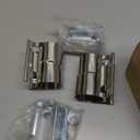 2.5 Inch Exhaust Clamps 2 Packs,2 1/2in Lap Joint Band Clamp 304 Stainless Steel for Muffler Pipe Repair,Catalytic Converters