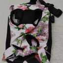 Pawaboo Pet Carrier Backpack, Adjustable Pet Front Cat Dog Carrier Backpack Travel Bag, Legs Out, Easy-Fit for Traveling Hiking Camping for Small Medium Dogs Cats Puppies, Medium, Flowers