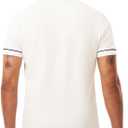 Lacoste Mens Regular Fit Paris Contrast Stretch Piqué Polo Shirt (White, L)
