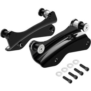 Benlari Gloss Black 4 Point Docking Hardware Kit 2014-2024 Compatible for Harley Davidson Touring Street Glide Road Glide Electra Glide Road King CVO (Vivid Black)