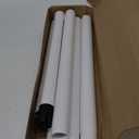 Closet Rods for Hanging Clothes, 17 to 84 Inches Stepless Adjustable Metal Closet Rod, 1.3 Inches Heavy Duty Clothes Hanging Rod for Closet Wardrobes Laundry RV (Matte White)