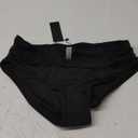 Tempt Me Women Mid Rise Bikini Bottoms Full Coverage Swimsuit Ruched Scrunch Swim Bottom (Medium, Black)